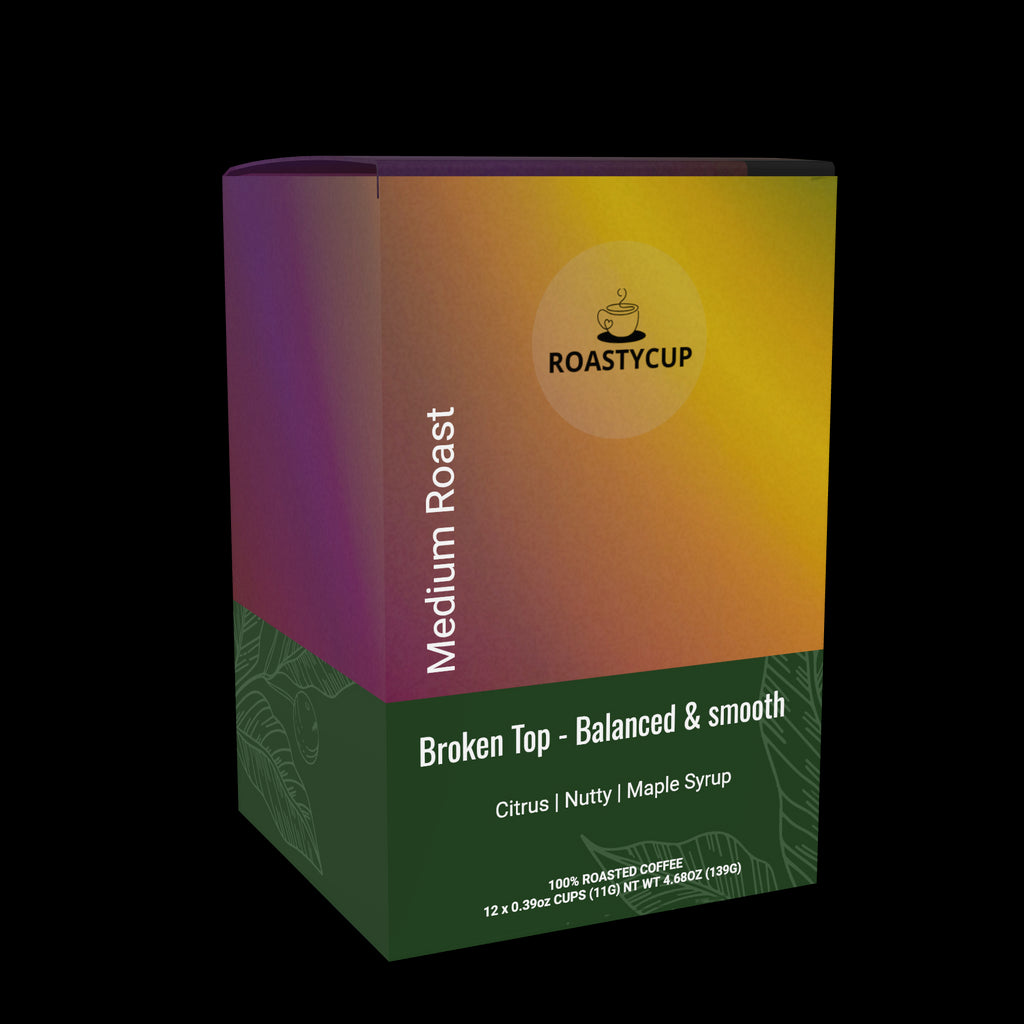 Medium Roast with Citrus, Nutty, Maple Syrup flavor from Region - Brazil, Mexico